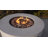 Round Concrete Propane Smokeless Fire Pit Table with Hidden Fuel Tank