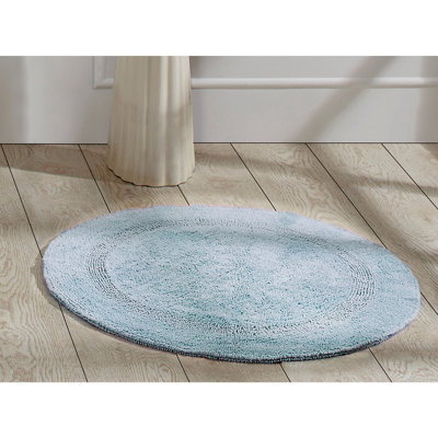 Niculaie 100% Cotton Tufted Reversible Machine Washable Super Absorbent Bathroom Rug