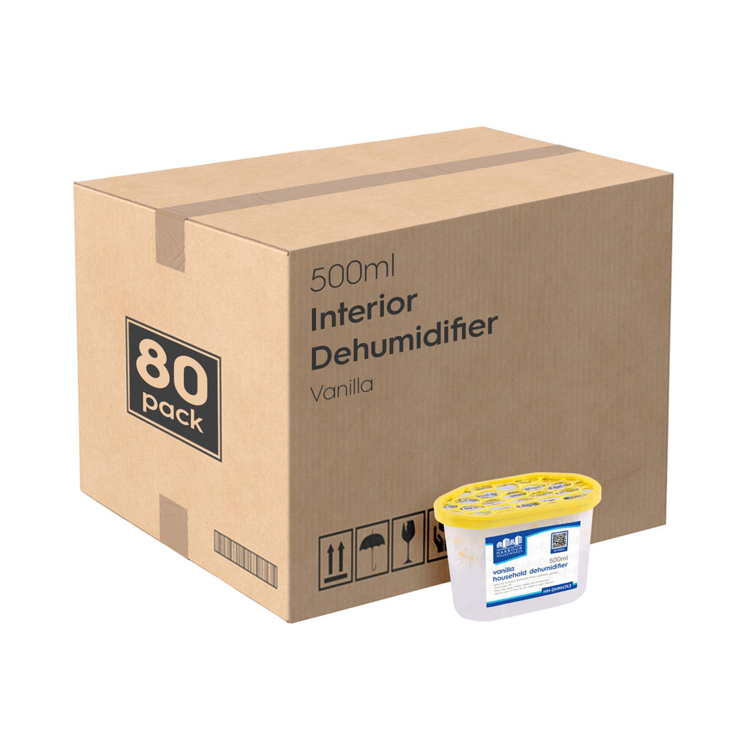 80x 500ml Interior Dehumidifiers Moisture Absorber Damp Trap for Home Wardrobe Bedroom Garage