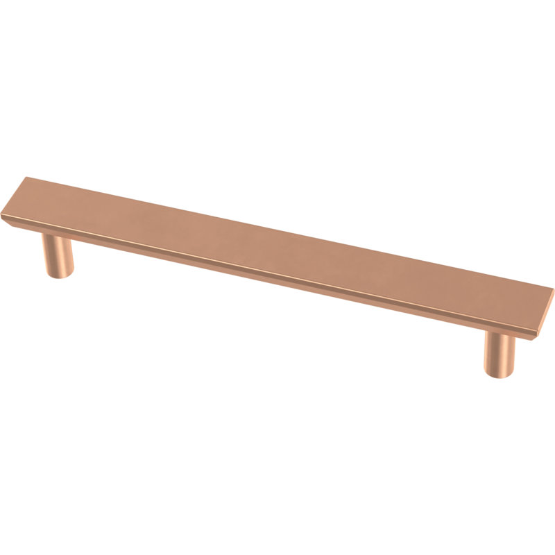 Ensemble de poignées pour barre centrale simple 5,0625 po, Cuivre brossé, 5.06"