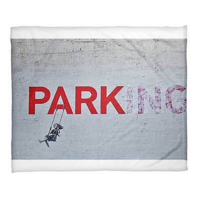 Banksy Sewn Throw Blanket
