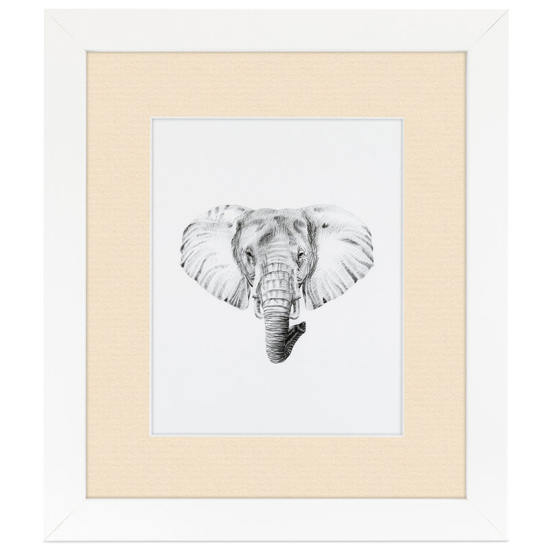 Matte Picture Frame with Mat, French Creme