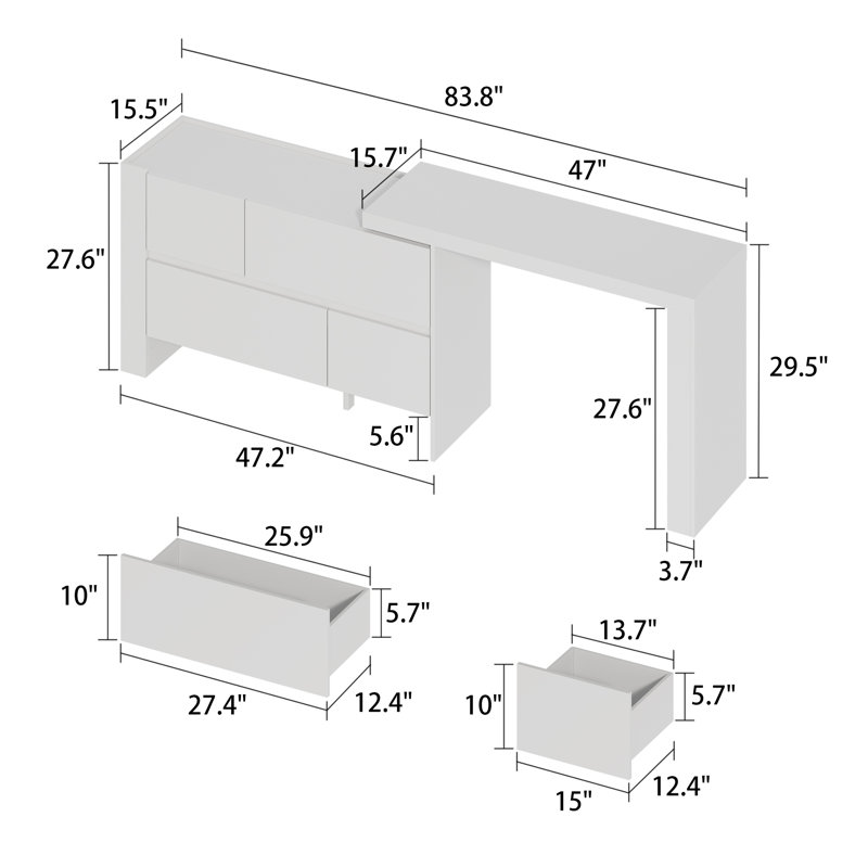 Arez L-Shaped Computer Desk
