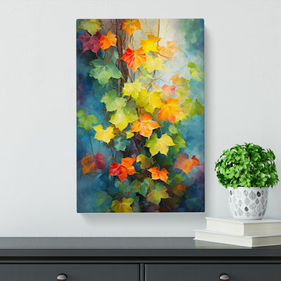 Ivy Leaf Impressionism - Wrapped Canvas