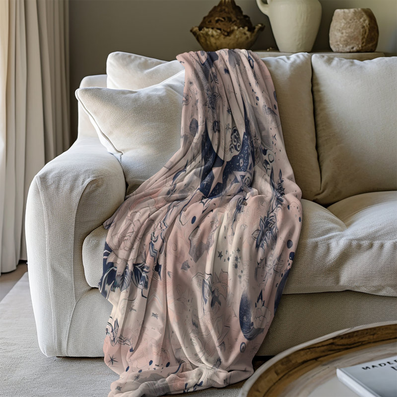 Couverture Dreamy Zodiac Constellations, Grand lit
