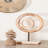 Warwick Mango Wood Circle Geometric Decorative Sculpture with Marble Stand
