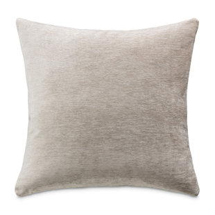 Natural Linen and Black Chenille Stripe Throw Pillow Cover