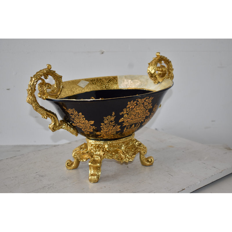 Vase de table en résine 13 "Emily-Kate Gold