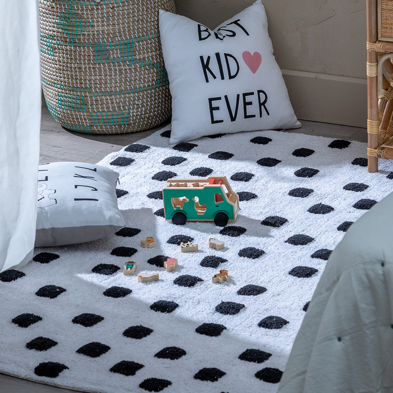 Liamjames Geometric Cotton Area Rug, Rectangle 90 x 175cm