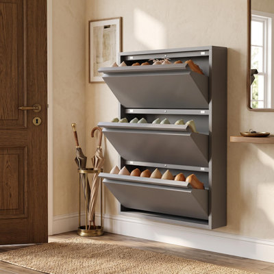 12 Pair Shoe Storage Cabinet