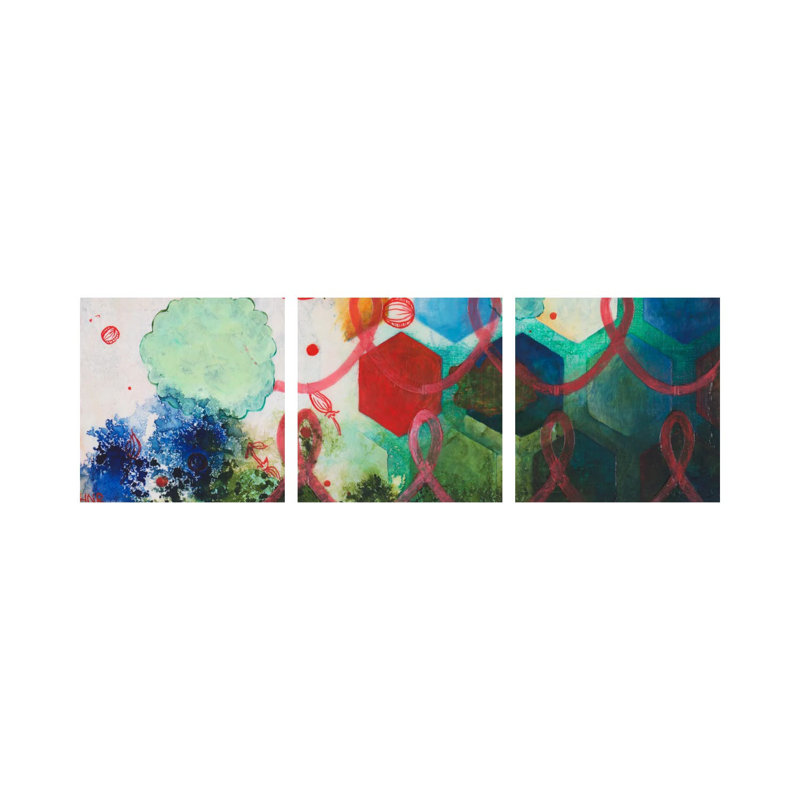 «Play Smart II» - ensemble d'art mural sur toile tendue (ensemble de 3)