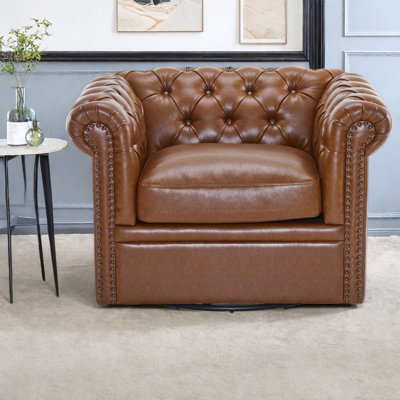 Fauteuil club pivotant Chesterfield