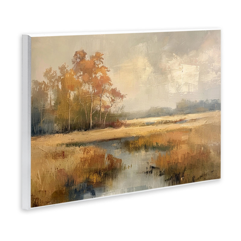 «Autumn Stream Landscape» par LSR Design Studio, H 10 po x l 15 po