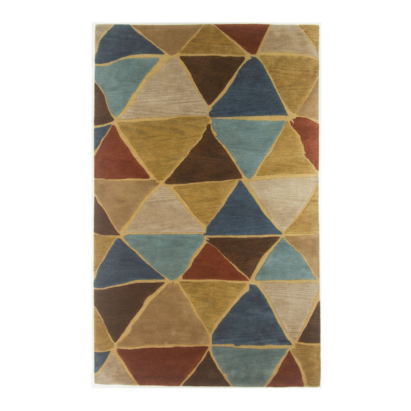 Rectangle 5' X 8' Area Rug with Non-Slip Backing