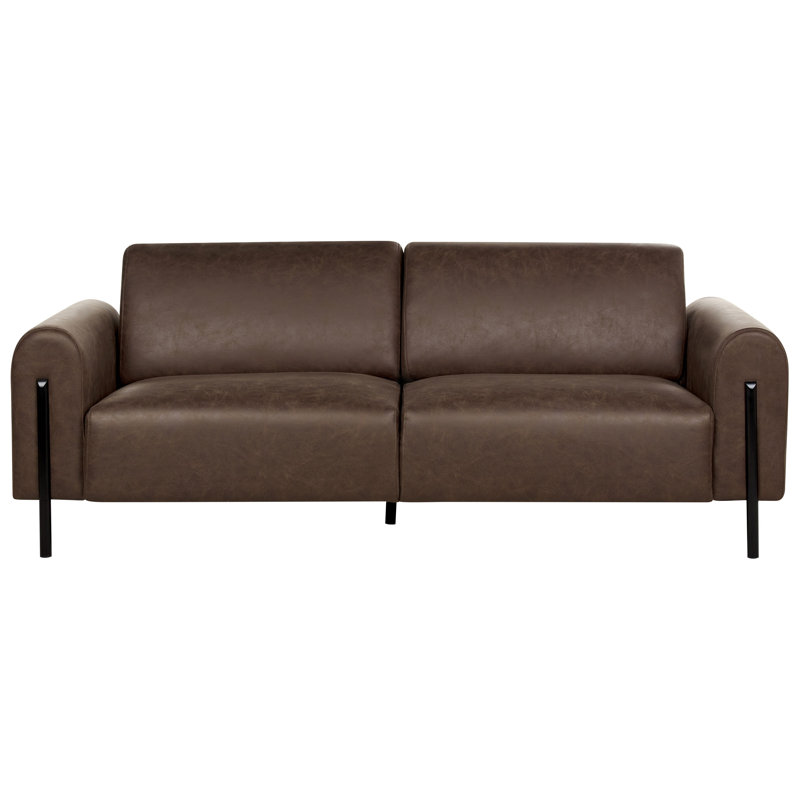 Sareh 3 Seater Sofa, Dark Brown