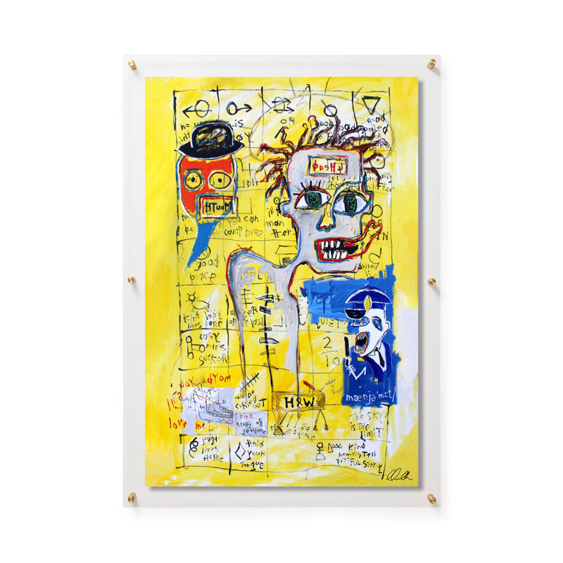 Self Portrait as A Homeless Person by Gareth Maguire, Gold/Clear Floater Framed, 36" H x 24" W