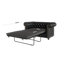 Chesterfield  Sofa 2 Seater with Sleeping Function Made of Vegan Leather with Solid Wood Legs-128722492