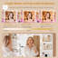 Dressing Table with RGB LED Mirror & Charging Station, Vanity Table with 7 Drawers and 2 Usb Ports