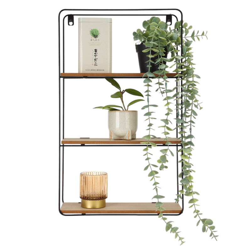 3 Piece Metal Bracket Shelf