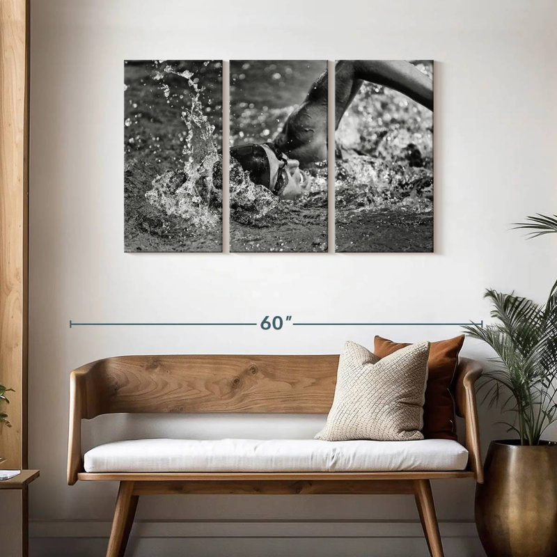 Sireci Olympic Swimmer, 28" H x 45" W
