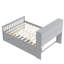 Base de lit plateforme capitaine avec bibliothèques de rangement et tablettes, quatre tiroirs-773330734