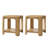 Waynesville Dimarco Modern 22" W Square Solid Wood End Table with Lower Storage Shelf-628995401