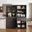 Armoire de rangement de 71 po de hauteur, garde-manger de ferme avec 4 portes, armoire autoportante pour la salle à manger, le salon et le bureau