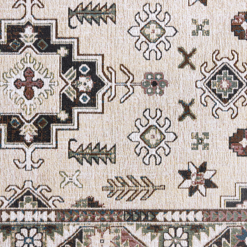 TOWN & COUNTRY LUXE Livie Forever Vintage Everwash Washable Multi-Use, Non-Slip Kitchen Runner, White
