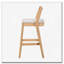 Tabouret en bois d'hévéa-1823541495