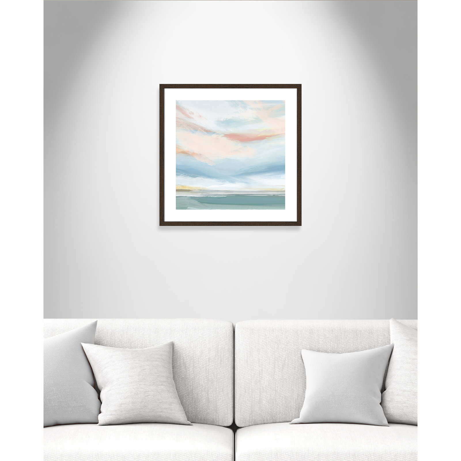 Delphi "Sweetness I" Painting by Isabelle Z, 24.75" H x 24.75" W x 0.75" D, Walnut Wood Framed Paper