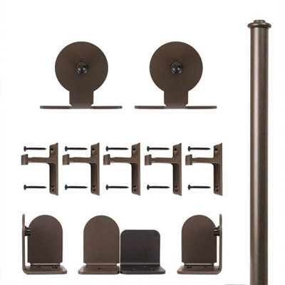 Ensemble de quincaillerie pour porte de grange à fixation supérieure