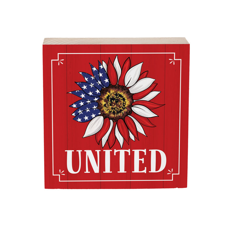 Décoration de table American Classic en bois Plock «United», 6 po