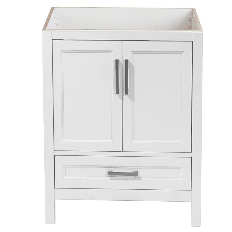 Base de meuble-lavabo simple 25 po Aldino, Blanc