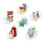 Bacs de rangement pour garde-manger et cuisine en plastique avec poignées iDesign, 10 po x 6 po x 5 po, transparent