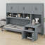 Lit escamotable mural avec placard, tiroirs et bureau Murphy-1704098906