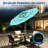 10ft 3-Tier Outdoor Patio Umbrella，24 LED Lights，Vented Canopy，8 Reinforced Ribs，Turquoise Blue-125913178