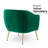 Velvet Accent Chair With Gold Finished Legs-740842072