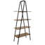 68.5" H x 28" W Steel Ladder Bookcase