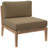 Modway Clearwater Outdoor Patio Teak Wood Armless Chair-847713354