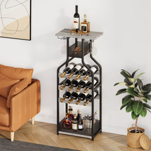 1pc Simple Modern Wall-mounted Wine Cabinet, Wine Rack, Wall Display Shelf,  Creative Restaurant Wine & Rack For Home