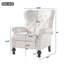 Fauteuil inclinable manuel à 3 positions avec accoudoirs roulés et garniture cloutée-860170572