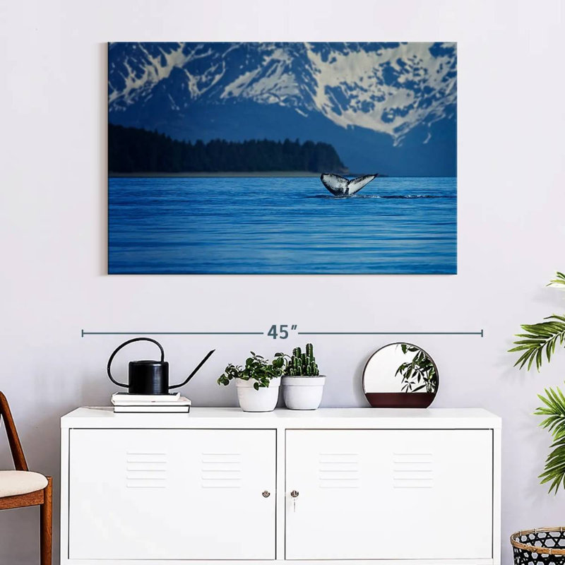 Gillard Alaskan Humpback Whale Tail, 26" H x 39" W