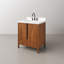 Sequoia 30 In. Single Sink Whitebrook Quartz Countertop Bath Vanity in Mango Wood With Chrome Faucet-1111103952