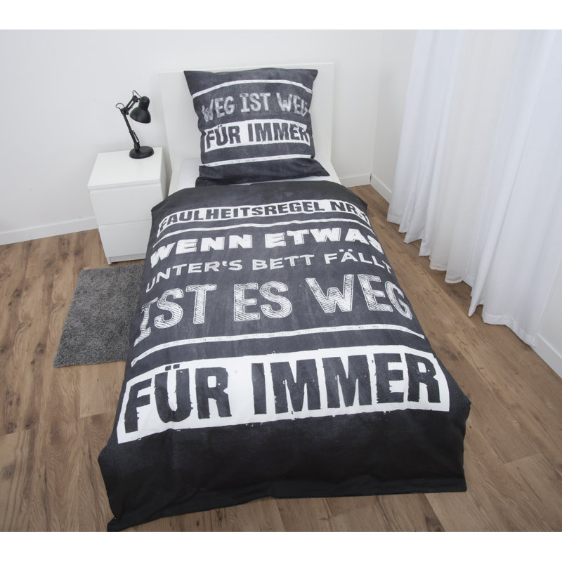 Sprüche Reversible Duvet Cover Set