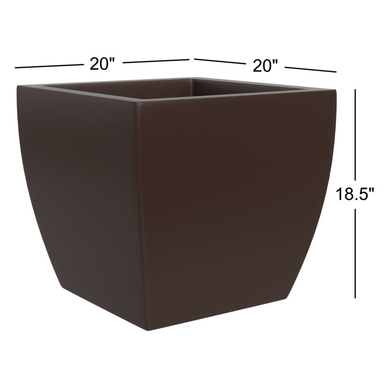 Alexy Pacifica Flower Box, Brun, H 18,5 po x l 20 po x P 20 po