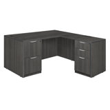 Regency Legacy L Desk with Double Full Pedestal Drawer Unit