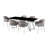 Amadeu Glass Top Four Leg Dining Set-451782456-451782457