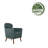 Arunjit Sherpa Fabric Accent Chair with Rubberwood Legs-1551377950