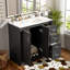 Ensemble de meuble-lavabo avec lavabo en céramique, meuble de rangement pour salle de bain, ensemble de meuble-lavabo autoportant avec 3 tiroirs-912762709-912762704