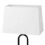 Ensemble de lampe de table en métal noir 18 "avec ports USB Type-C et prise de courant encastrée-129183068